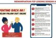 Pinjol Ilegal Rugikan Warga & Industri, Pilih Daftar Pindar Legal OJK Maret 2025 Ini